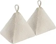 Nicola Spring - Chevron Door Stops - 20cm - Natural - Pack of 2