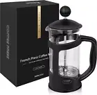 Mini French Press Coffee Maker 1 Cups, 12Oz Coffee Press, Perfect for Coffee Lov