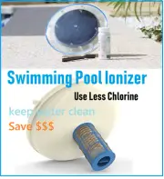 New Solar Copper Silver Swimming Pool Ionizer Clean Water use less Chlorine