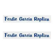 Thruster - Ferdie Garcia Replica decals BLUE on Chrome - old school bmx