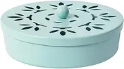 Incense Burner Holder - Coil Tray | Fireproof Round Holder Portable Ash Catcher for Balcony Indoor Workplace Outdoor Patio Camping