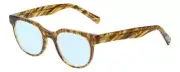 Eyebobs Phone It In Blue Light Block Glasses Striped Gold Brown Marble Tortoise