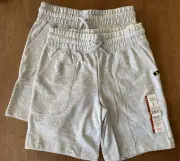2 Pack Boys Or Girls Wonder Nation Shorts Size medium (8) Light Grey.