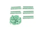 1-100 Cattle Number Ear Tags Set - Green Pig Sheep Goat Livestock Label