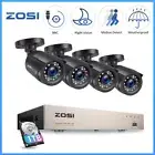 ZOSI 1080P CCTV Home Security Camera System Audio 8CH DVR 0-2TB HDD 80ft Night