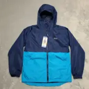 Eddie Bauer Jacket Boys L 14/16 Blue 3 in 1 Water Resistant Shell + Fleece Liner