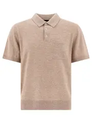 [Vince] Vince-Linen, Wool And Chashmere Polo Shirt Polo Shirts Beige-Uomo XL