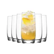LAV Adora Highball Cocktail Tumbler Glasses - 390ml - Pack of 6 Highball Glasses for Cocktails