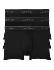 [Calvin Klein] Micro Stretch Low Rise Trunks Black 3 Pack