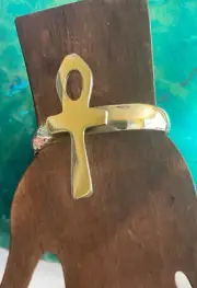 Brass Ankh Bangle