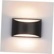 Black Modern LED Wall Sconce Indoor Wall Lights 1 Pack Hardwired Up and Down
