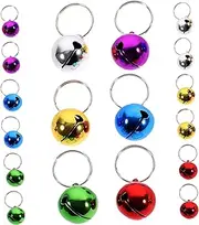 TEHAUX Wear-Resistant Small Bells 14mm DIY Bells for Collars Pet for Cats Dogs Christmas Festival 24pack