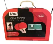 Totes Games Table Tennis On-The-Go with Case Portable Play Anywhere