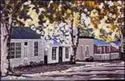 Arrowtown Houses Tapestry Canvas