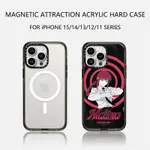 CASETIFY X MAKIMA 手機殼磁吸黑邊透明邊帶字體外殼 APPLE IPHONE 11 12 13 14 1