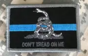 VELCRO® BRAND Fastener Morale HOOK Gadsden DTOM Thin Blue Line Patches 3x2"