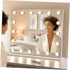 Large Hollywood Vanity Mirror with Lights, 25" Lx21 W Lighted Makeup Mirror