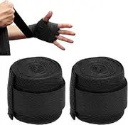 Qianeffort Chamois Leather,Soft Shammy Leather Cloth,2PCS Boxing Hand Wraps,Elastic Boxing Wraps Men,Boxing Wraps 5m,Adjustable Boxing Wraps Womens for Men & Women