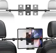 Charchendo Car Headrest Tablet Mount Holder, 360° Adjustable Travel iPad Holder Compatible with iPad Pro Air Mini, iPhone, Galaxy Tabs, Switch All 4.7-12.9'' Devices