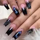 1 Set Manicure Tips Harmless Extend Nail Full Cover Stick on Fake Nails Manicure