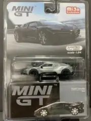 New Factory Sealed CHASE Mini GT 1:64 Bugatti Centodieci Silver Chrome #466
