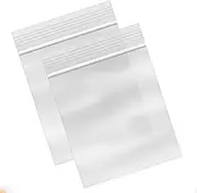 iDopick 100Pcs Small Plastic Zip Top Lock Bags, 7x10cm Resealable Clear Jewelry Storage Bags for Candy, Small Business, Screws