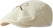 [Generic] 2025 Bow Embroidered Newsboy Hat for Women Fashion Cabbie Hat Gatsby Hat Golf Hat Sweet Cute Forward Hat Casual Beret