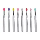 Portable Lip Gloss Applicator Multifunctional Silicone Lip Brushes With Dust Cap