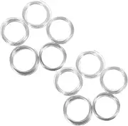 10 Rolls Color Aluminum Steel Garden Wire Bonsai Wire Ties Wire Cutters Spring Wire Hook Wire for Jewelry Making Wires Electrical Wire Snare Wire Thick Wire Armature Wire Silver