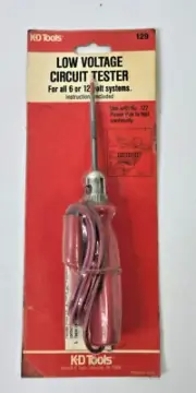 Vintage KD Tools Low Voltage Circuit Tester #129 NOS