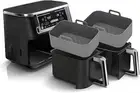 Silicone Air Fryer Liners for Ninja Air Fryer Dual Pack of 2, Reusable Air Fry