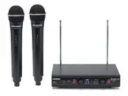 SAMSON Stage 212 (2) VHF Handheld Wireless Microphones For Church Sound Systems