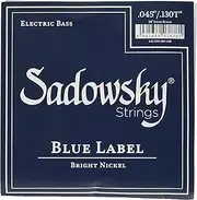 Sadowsky Blue Label Base Strings, Nickel Strings, 5 Strings, 045-130 SBN45B Blue