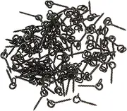 100pcs 14mm Boilies Bait Screws with Oval Link Loops Swivel Carp Fishing Terminal Rig Pop Ups Tackle