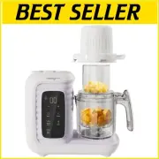 10-in-1 Baby Food Maker & Processor with Auto Cooking & Bottle Warmer in White