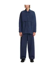 Levi's Made Crafted Family Pleated Wide-Leg Jeans 24 Blue