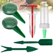 6pcs Mini Seed Spreader Set, Plastic Round Sowing Seed Dispenser Hand Tool Ha...