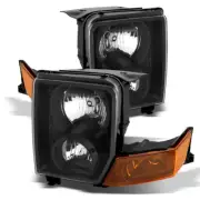 Fit Jeep 06-10 Commander Black Housing Replacement Headlights Lamp Pair Set (for: Jeep)