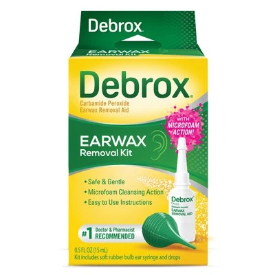 Ear Wax Removal Kit - Includes Bulb Syringe and 0.5 Fl Oz Removal Drops for C...