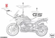 Genuine BMW K50 R 1250 GS 19 0J90 0J93 Lettering Right 51148406716