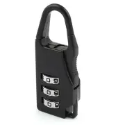 Travel Suitcase 3 Digitals Combination Password Locking Safety Padlock Black