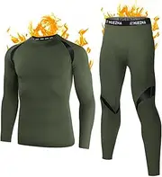 [Muezna] Men's Thermal Top and Bottom Set Underwear Long Johns Base Layer with Soft Fleece Lined…