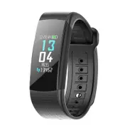 0.96'' IPS Color Screen IP67 Waterproof Smart Watch Heart Rate Blood Oxygen Monitor Fitness Exercise Sports Bracelet BLACK COLOR