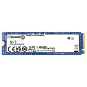 Kingston 4TB NV3 PCIe Gen4 M.2 2280 NVMe SSD (SNV3S/4000G)