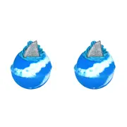 2PK Bomb Cosmetic Shark Attack Bath Bomb Blaster Body Skin Fragrance Tub Fizzy