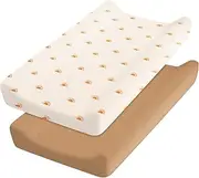 FwQoFvk Diaper Changing Pad Cover, Soft Changing Pad Sheets, Flexible Changing Table Pad Cover, Comfortable Cotton Changing Table Sheets for Boys and Girls 82x41x8 cm(Style 2)