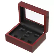Championship Ring Display Case, Big Ring Storage Box 7 Slot| for Sports Fans