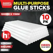 Handy Hardware 10PK Hot Melt Glue Sticks 100mm x11mm DIY Projects