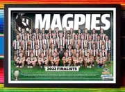 Framed 2022 COLLINGWOOD MAGPIES AFL Finalists Poster - 84cm x 59.5cm x 3cm