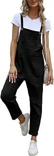 [Sukany] Women's Summer Baggy Cotton Linen Overalls Loose Jumpsuits Casual Harem Pants